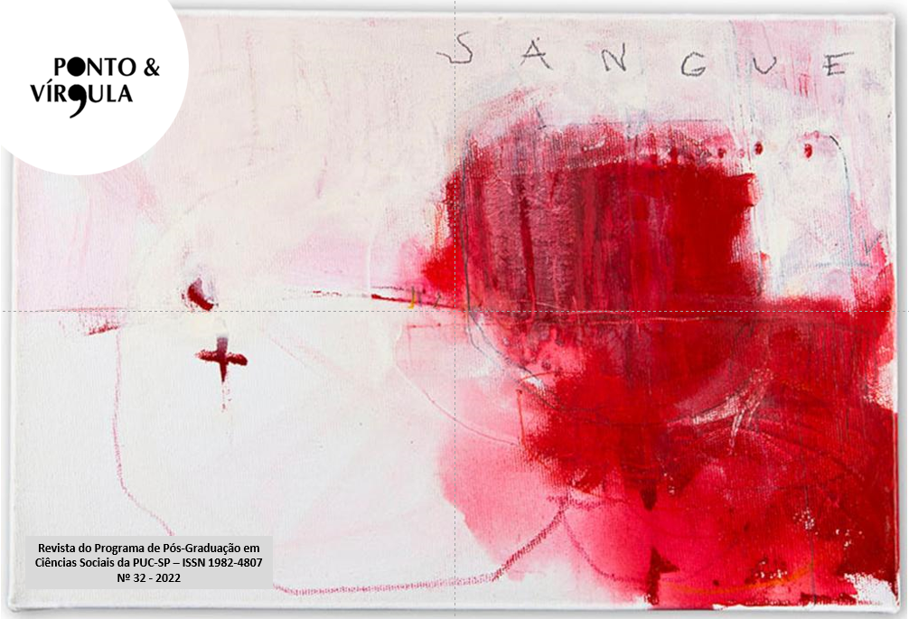 Vinicius Barajas Nunes, Sangue, 2018. Tinta Acrílica, esmalte sintético, lápis grafite e pastel a óleo sobre tela.  20 x 30cm